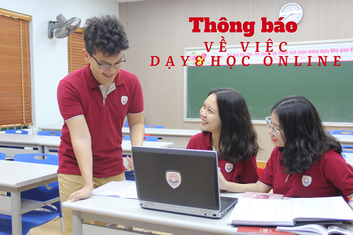 Thông báo về việc dạy học Online