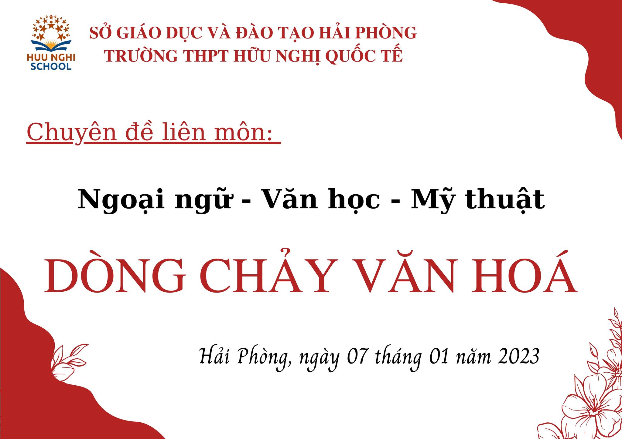 CHUYÊN ĐỀ LIÊN MÔN 